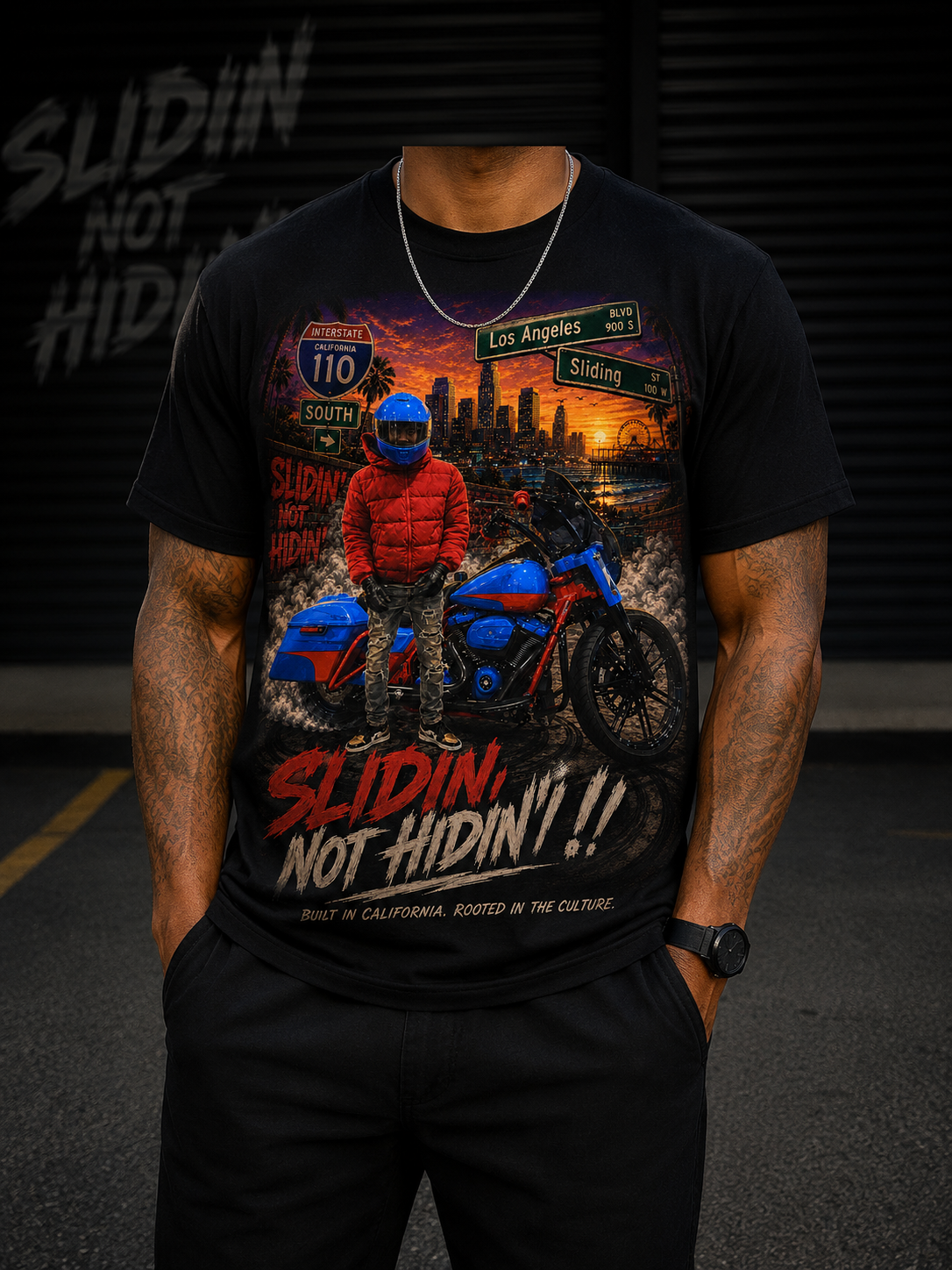 SLIDN NOT HIDN ROADKING SUMMER TEE